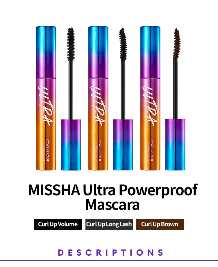 [Missha] Ultra Powerproof Mascara (3 Types)