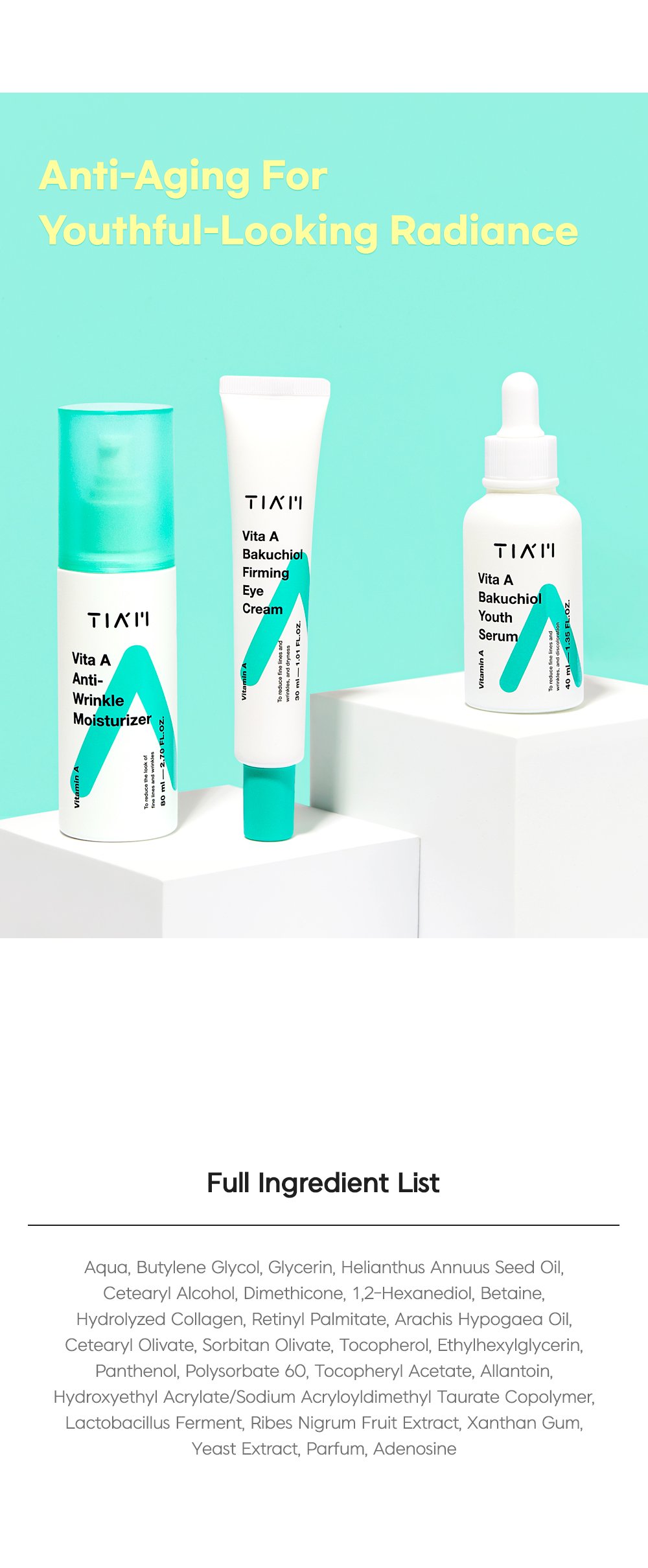 [Tiam] Vita A Anti-Wrinkle Moisturizer 80ml