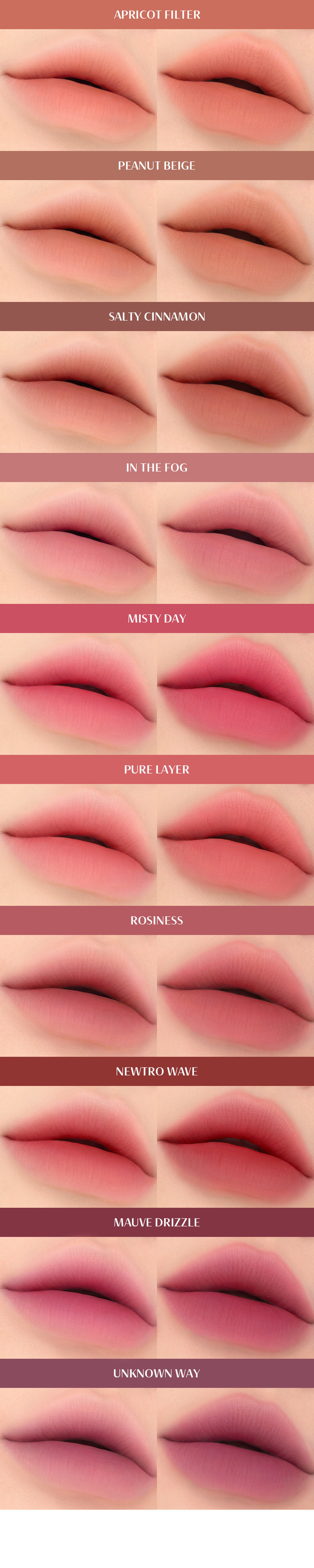 [3CE] Blur Matte Lipstick (8 colors)