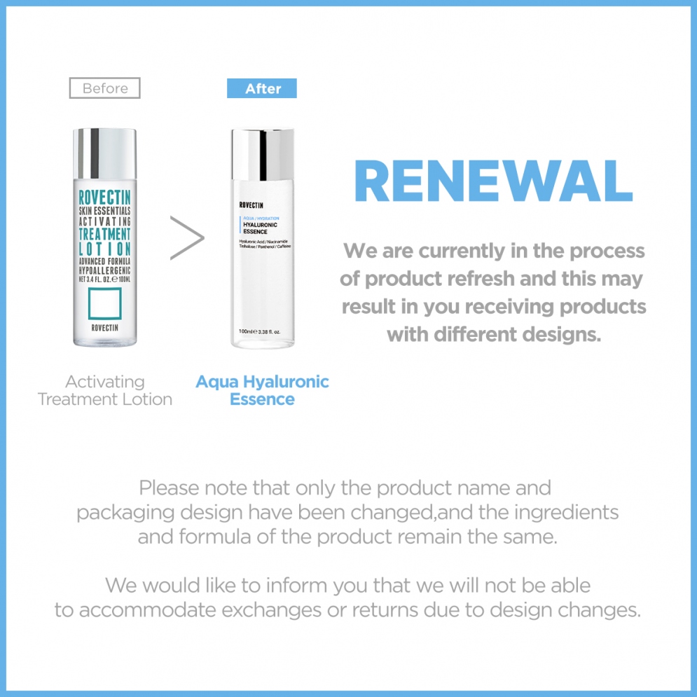 [Rovectin] *renewal* Aqua Hyaluronic Essence 100ml