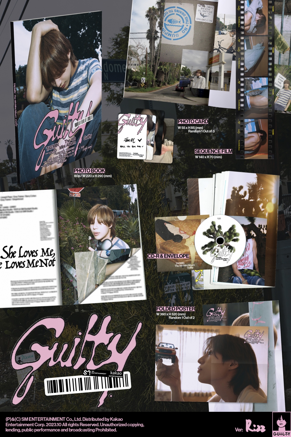 [K-POP] TAEMIN The 4th Mini Album - Guilty (Photo Book Ver.) (Random Ver.)