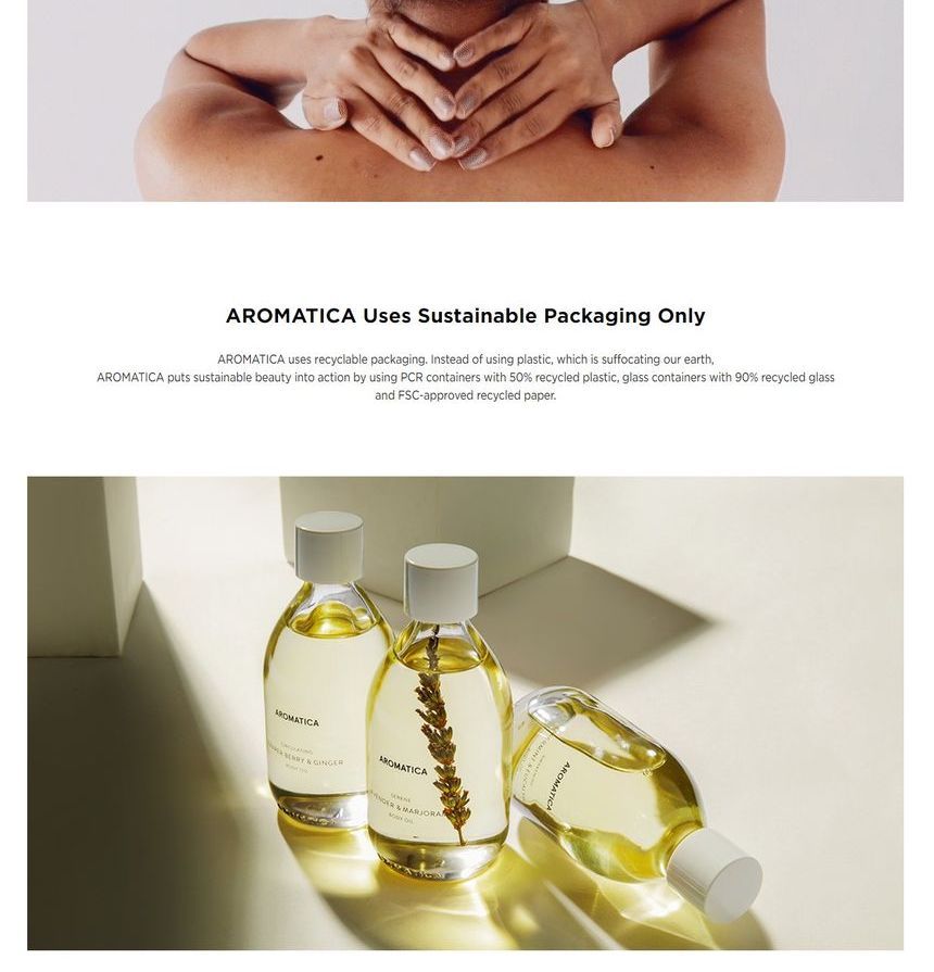 [Aromatica] Awakening Body Oil - Peppermint & Eucalyptus 100ml