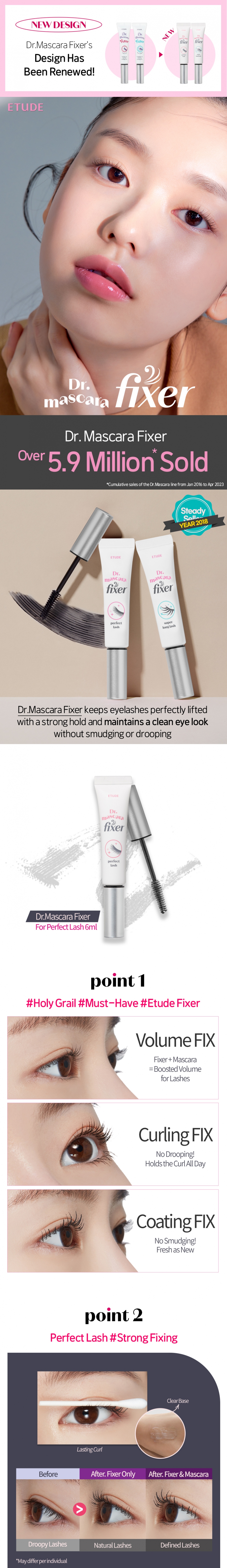 [ETUDE] *renewal* Dr.Mascara Fixer for Perfect Lash (2 types)