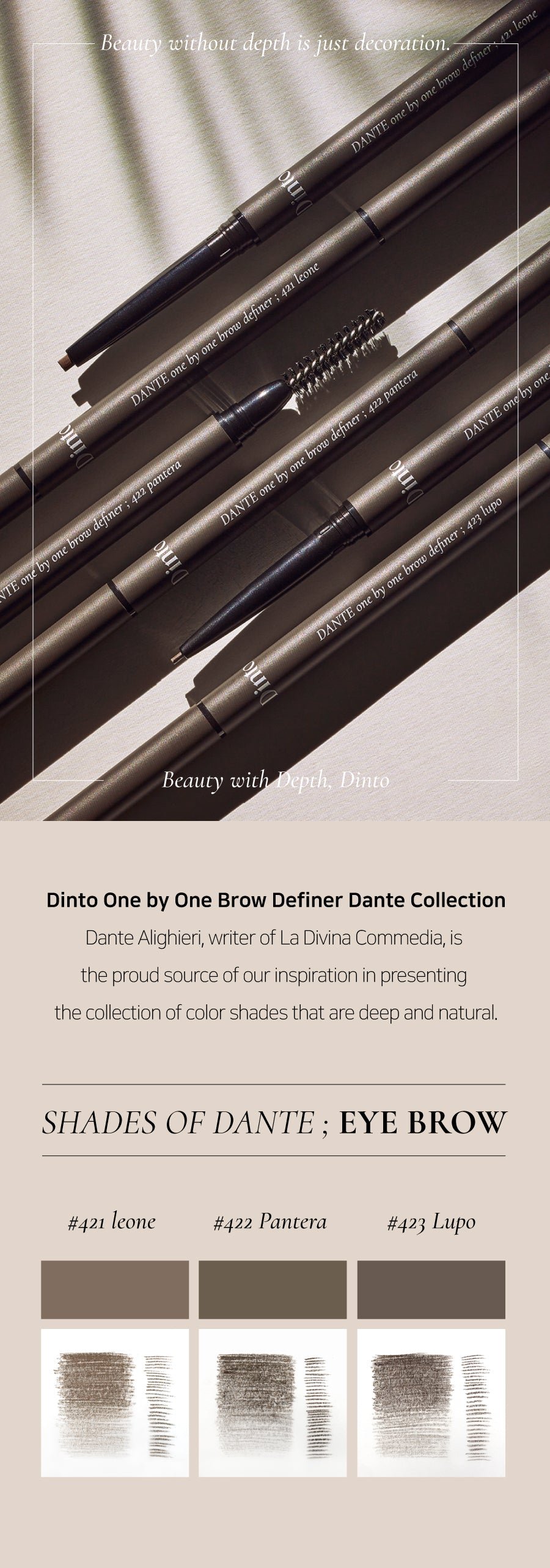 [Dinto] Dante One by one Brow Definer (3 Colors)