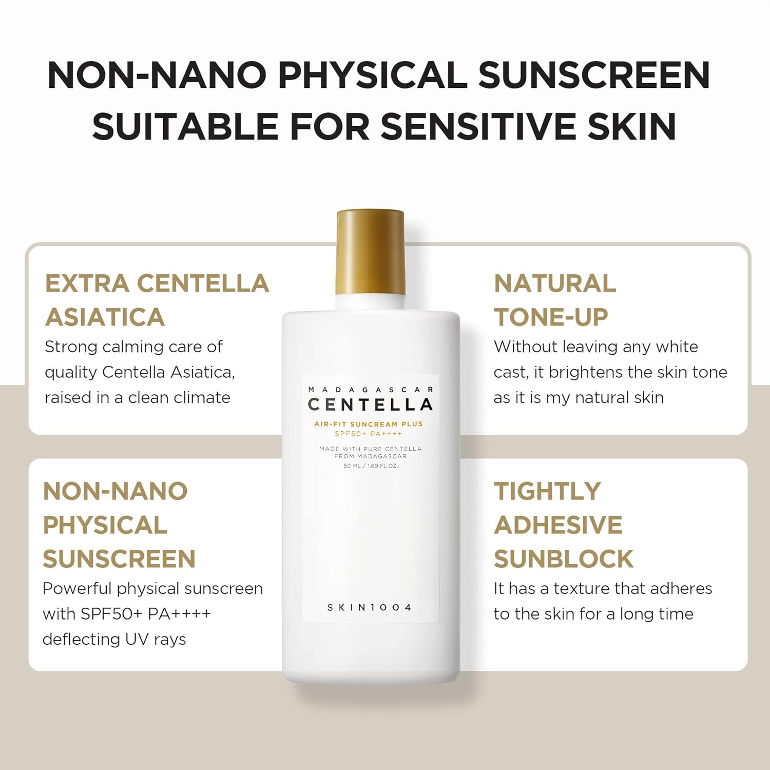 [SKIN1004] Madagascar Centella Air-Fit Suncream Plus Light 50ml SPF30