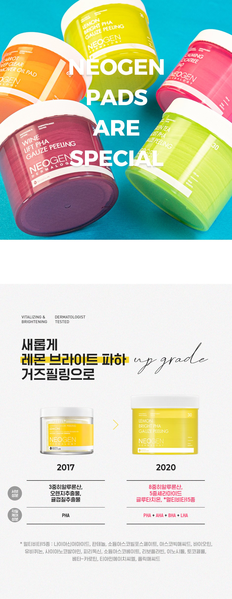 [Neogen] *renewal* Lemon Bright PHA Gauze Peeling (30ea)