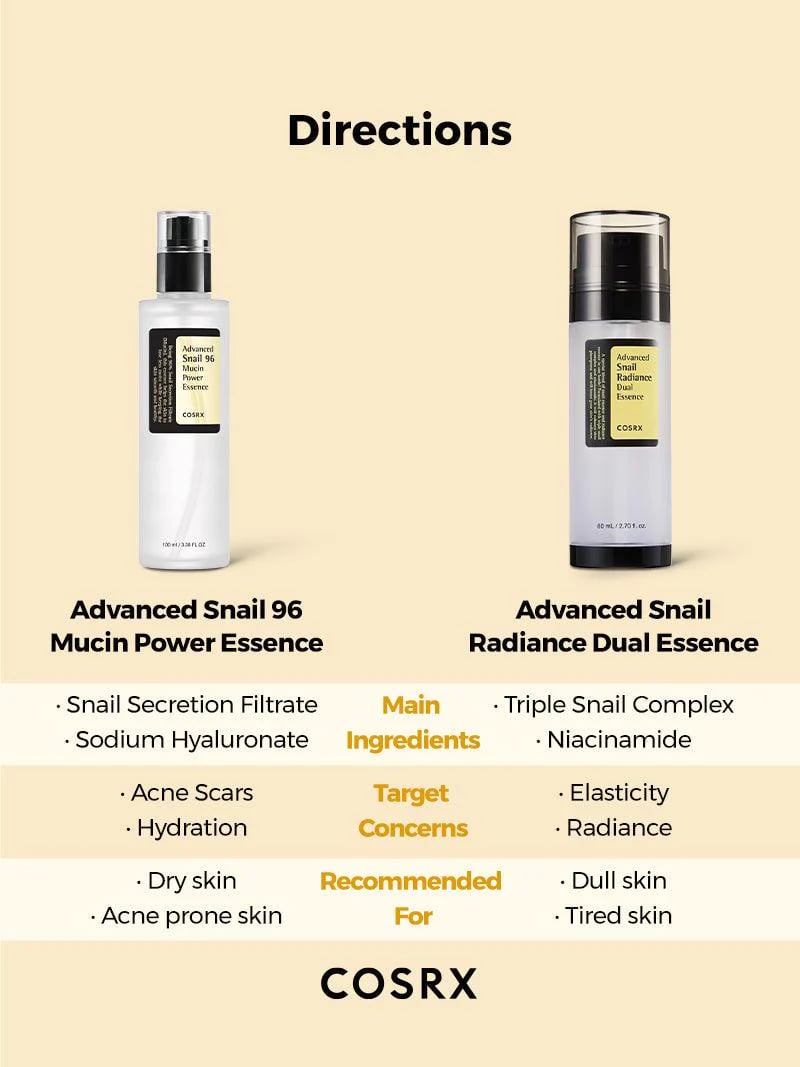 [COSRX] Advanced Snail Radiance Dual Essence 80ml