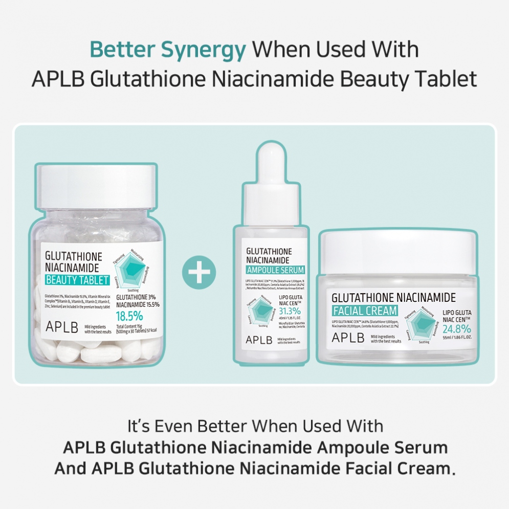 [APLB] Glutathione Niacinamide Beauty Tablet (30 tablets)