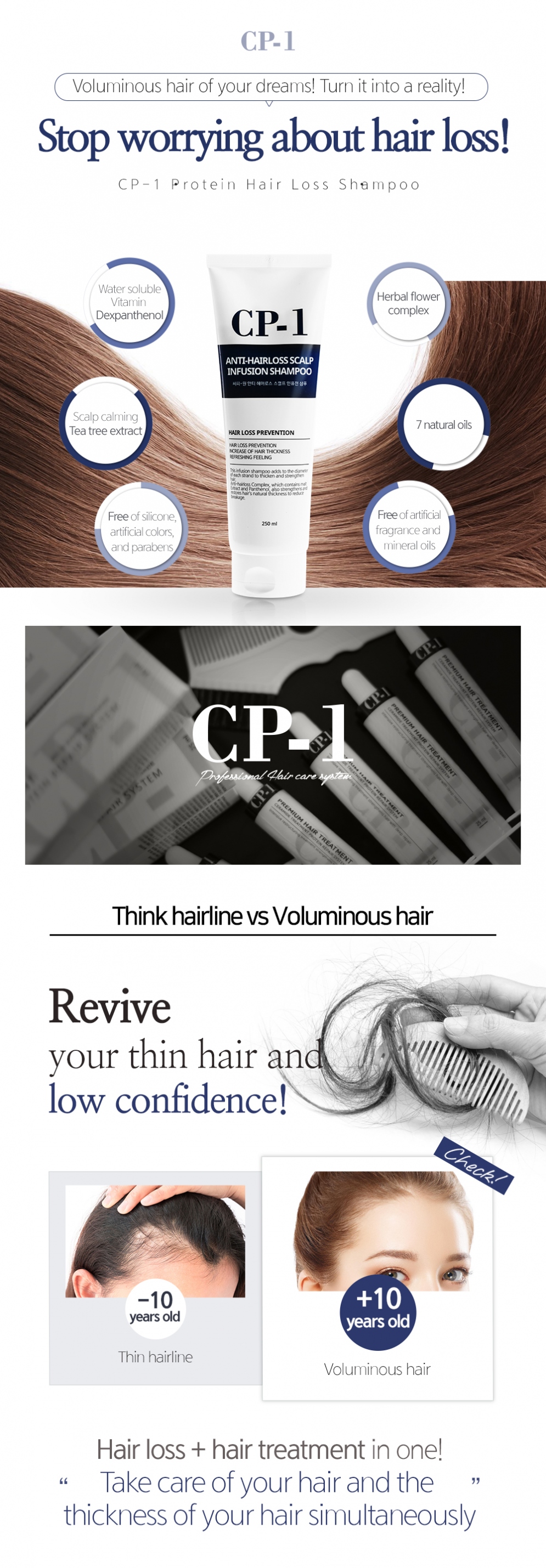 [CP-1] CP-1 Anti Hairloss Scalp Infusion Shampoo 250ml