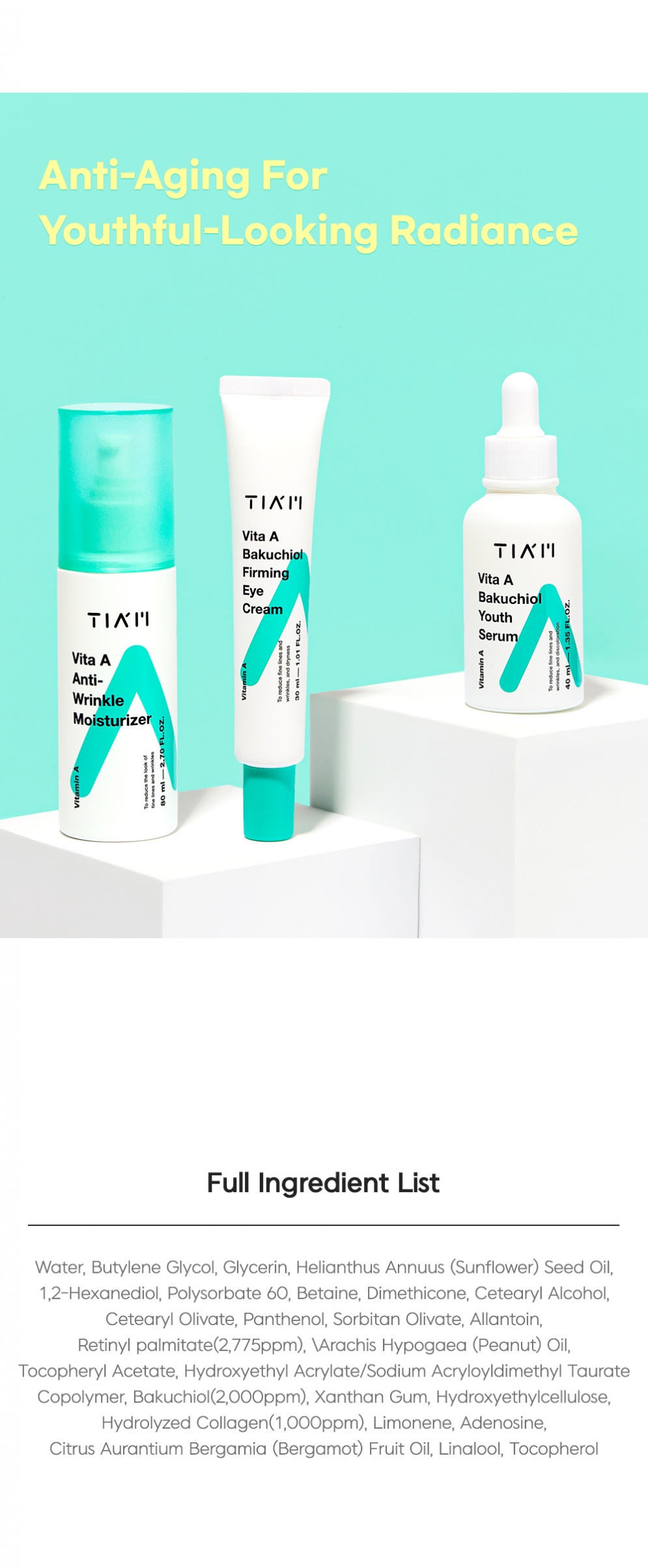 [Tiam] Vita A Bakuchiol Youth Serum 40ml