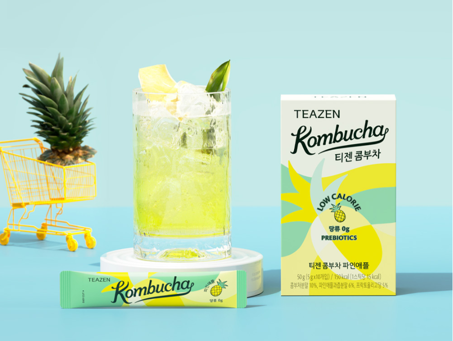 [TEAZEN] *New Design* Kombucha (Pineapple) (10 Sticks)