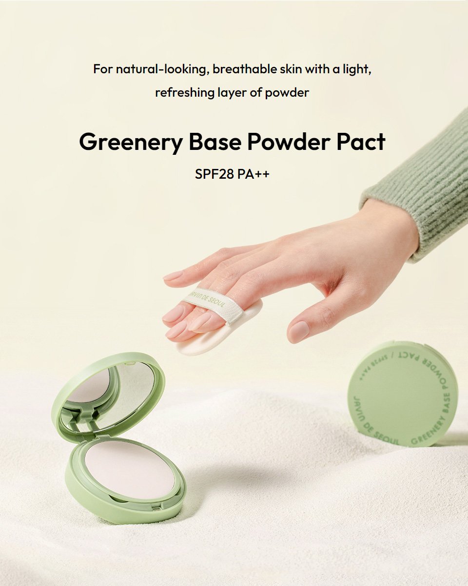 [JAVIN DE SEOUL] Greenery Base Powder Pact #01 Sebum White