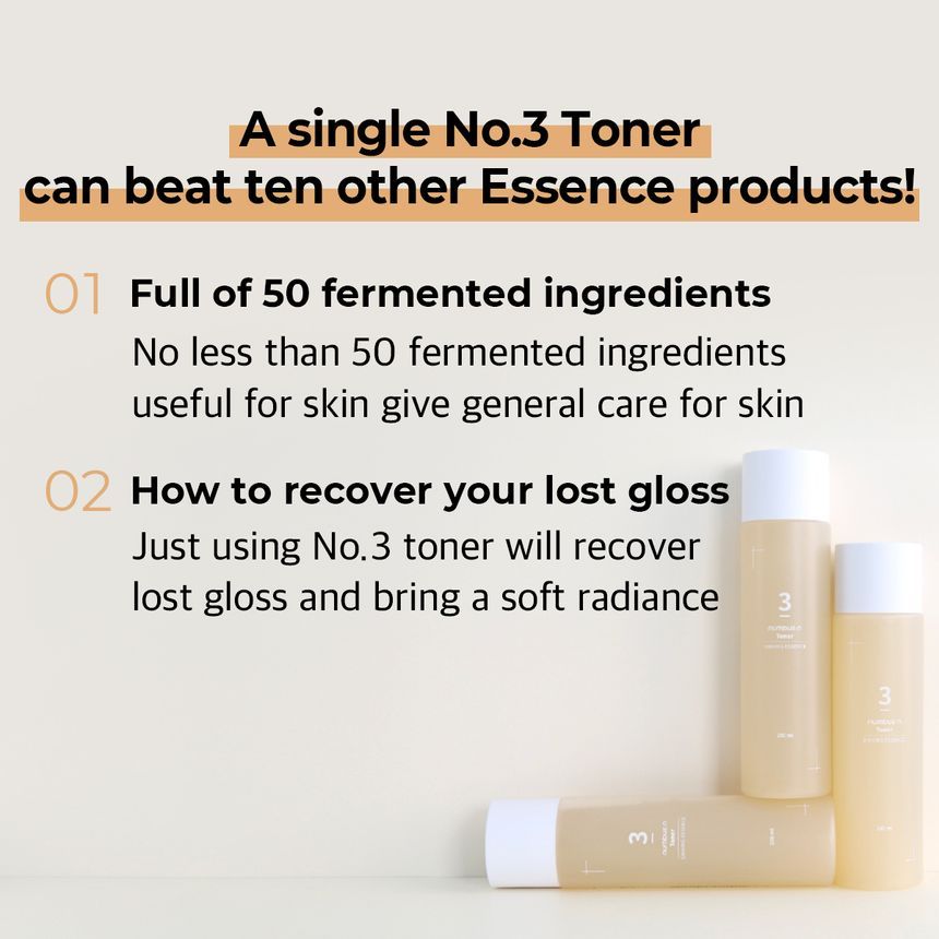 [Numbuzin] No.3 Super Glowing Essence Toner 200ml