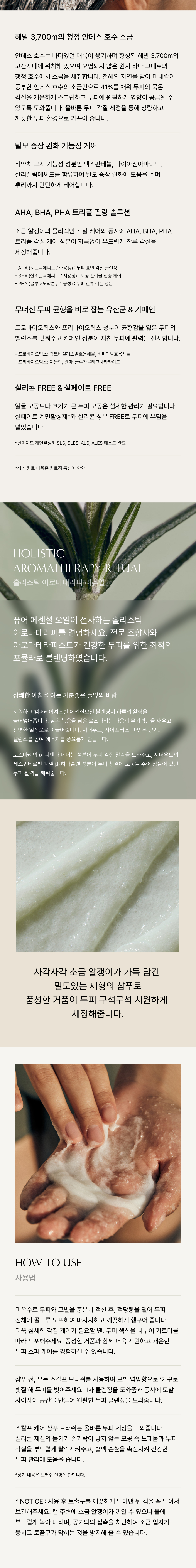 [Aromatica] Rosemary Salt Scrub Shampoo 500ml