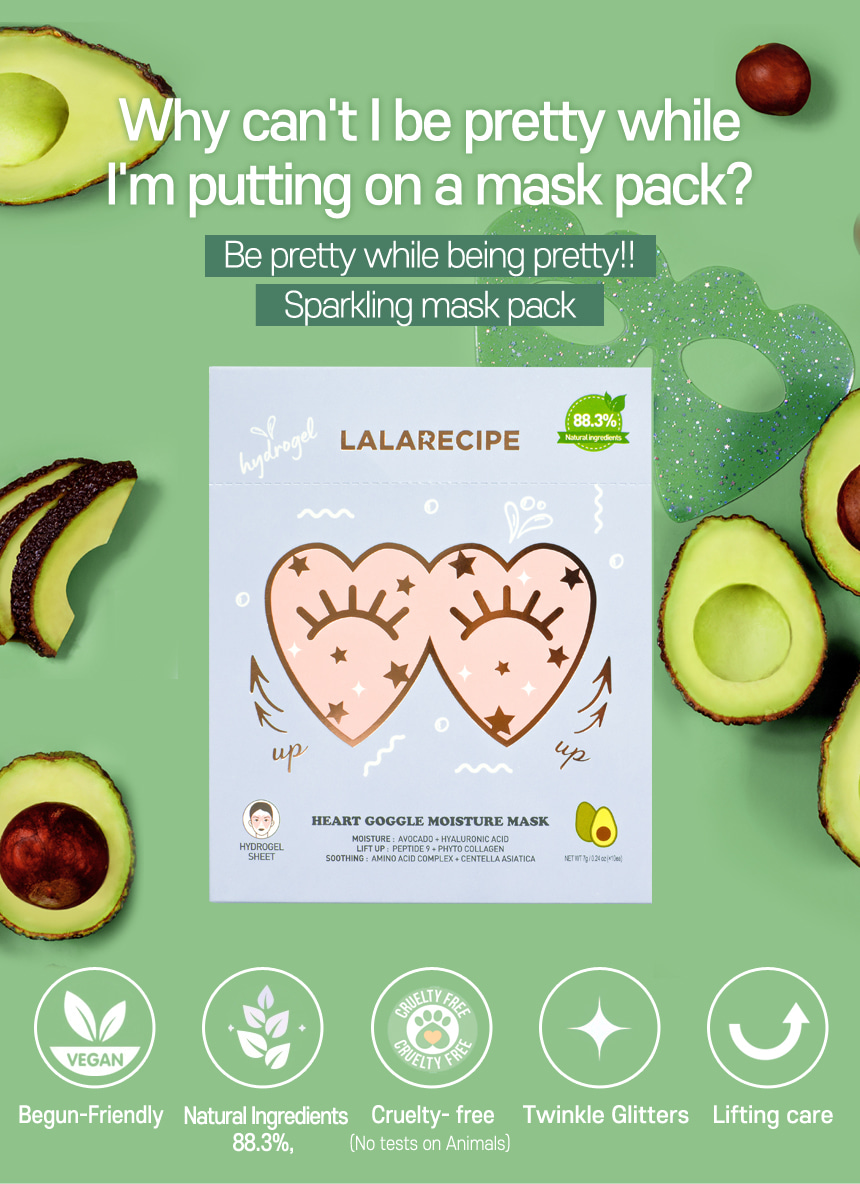 [LALARECIPE] Heart Goggle Moisture Mask (1ea)