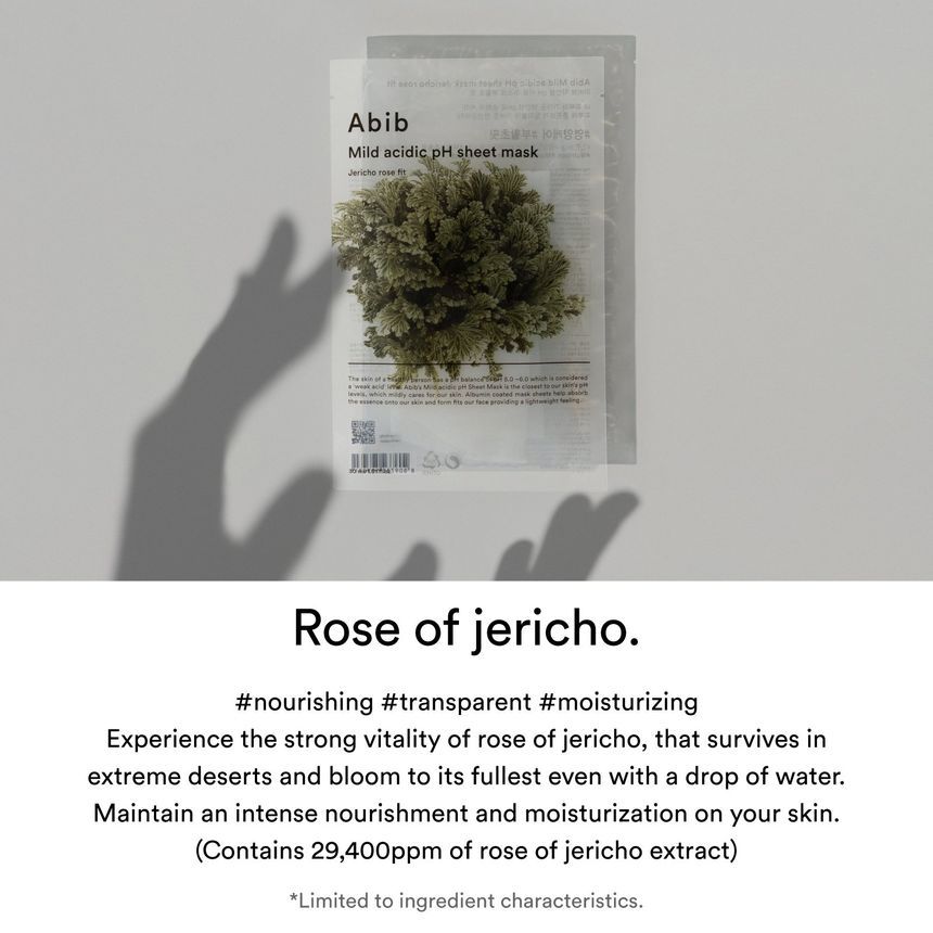 [Abib] Mild Acidic pH Sheet Mask Jericho Rose Fit (1ea)