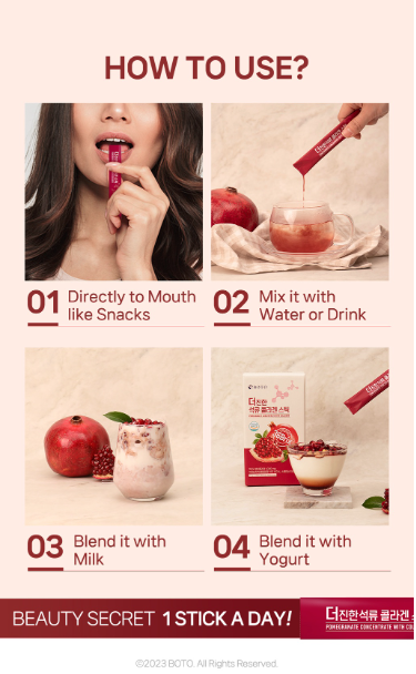 [BOTO] (Renew) Pomegranate Stick 15g*30 Sticks