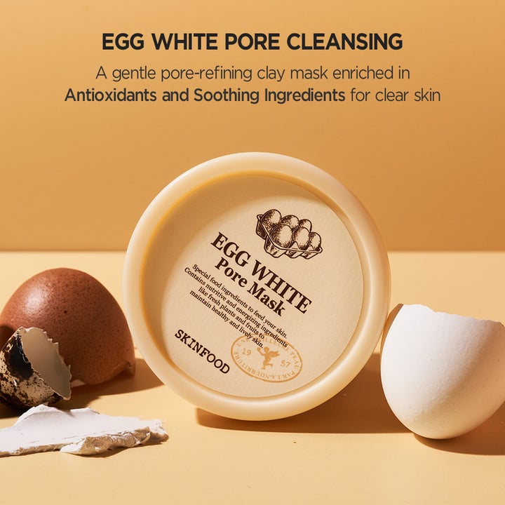 [Skinfood] Egg White Pore Mask Wash Off 120g