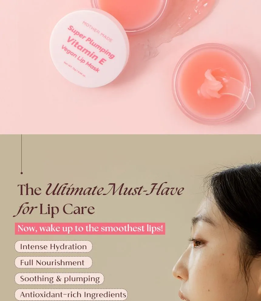 [MOTHER MADE] Super Plumping Vitamin E Vegan Lip Mask 13g