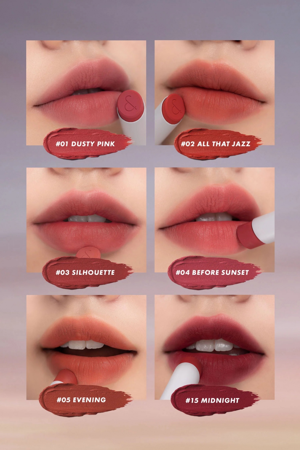 [rom&nd] *NEW* Zero Matte Lipstick (23 Colors)