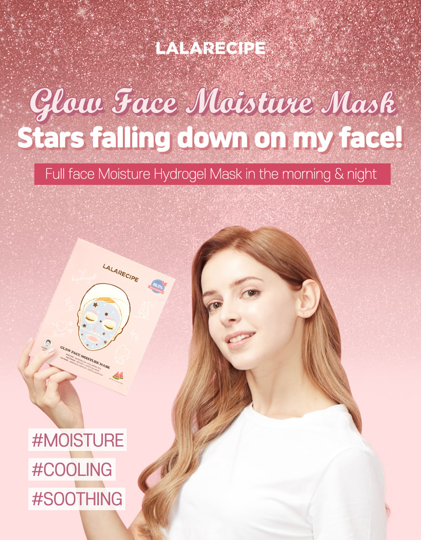 [LALARECIPE] Glow Face Moisture Mask 1ea