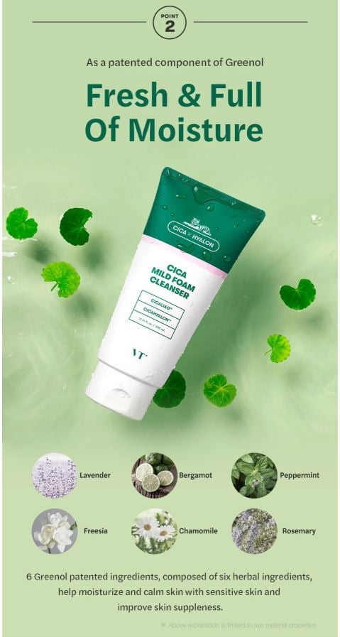 [VT Cosmeices] VT Cica Mild Foam Cleanser 300ml