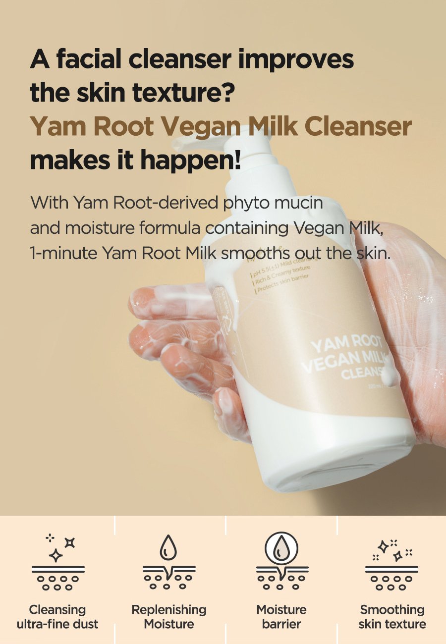 [Isntree] Yam Root Vegan Milk Cleanser 220ml