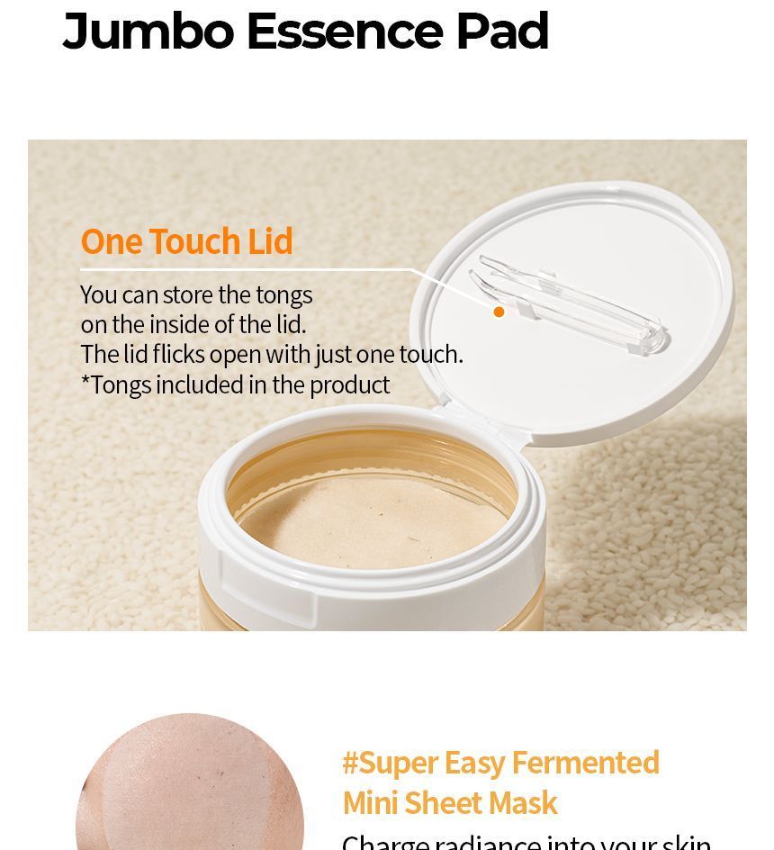 [Numbuzin] No.3 Radiance Glowing Jumbo Essence Pad (150ml *70ea)