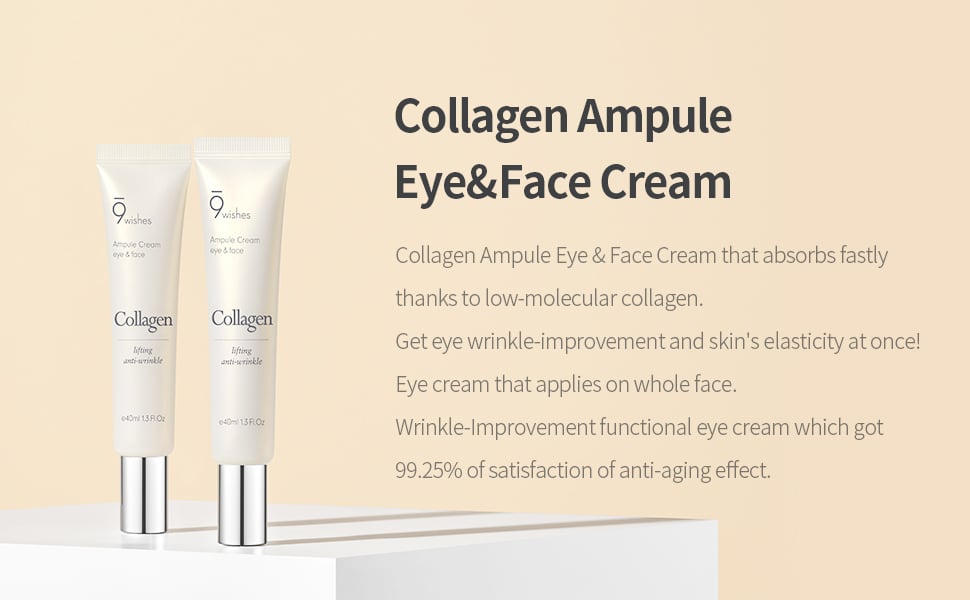 [9wishes] Collagen Ampule Eye & Face Cream 40ml