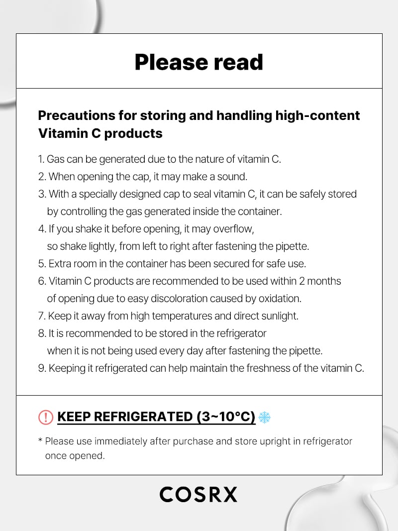 [COSRX] *TIMEDEAL*  The Vitamin C 23 serum 20ml