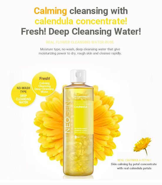 [Neogen] Real Flower Cleansing Water #Calendula 300ml