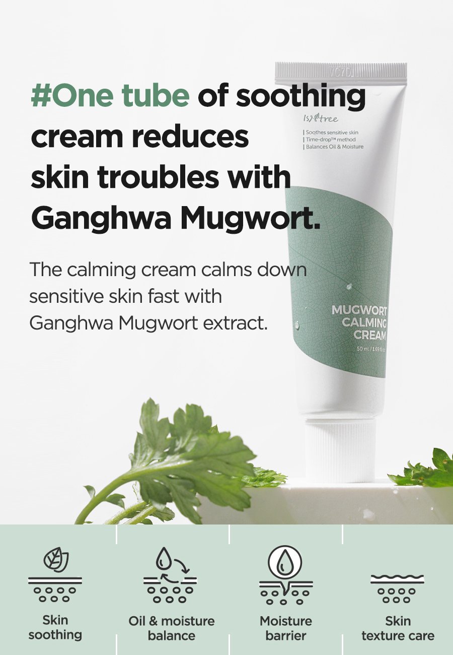 [Isntree] *renew* Mugwort Calming Cream 50ml