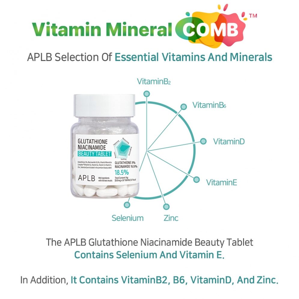 [APLB] Glutathione Niacinamide Beauty Tablet (30 tablets)