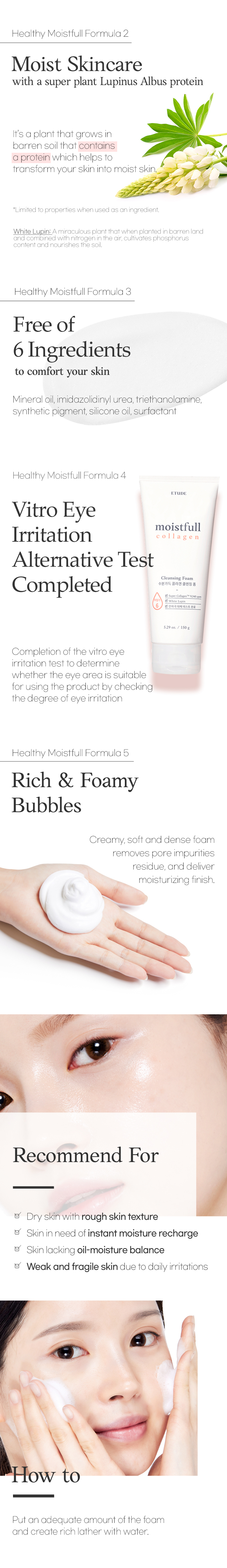 [ETUDE] *Renewal* Moistfull Collagen Cleansing Foam 150ml