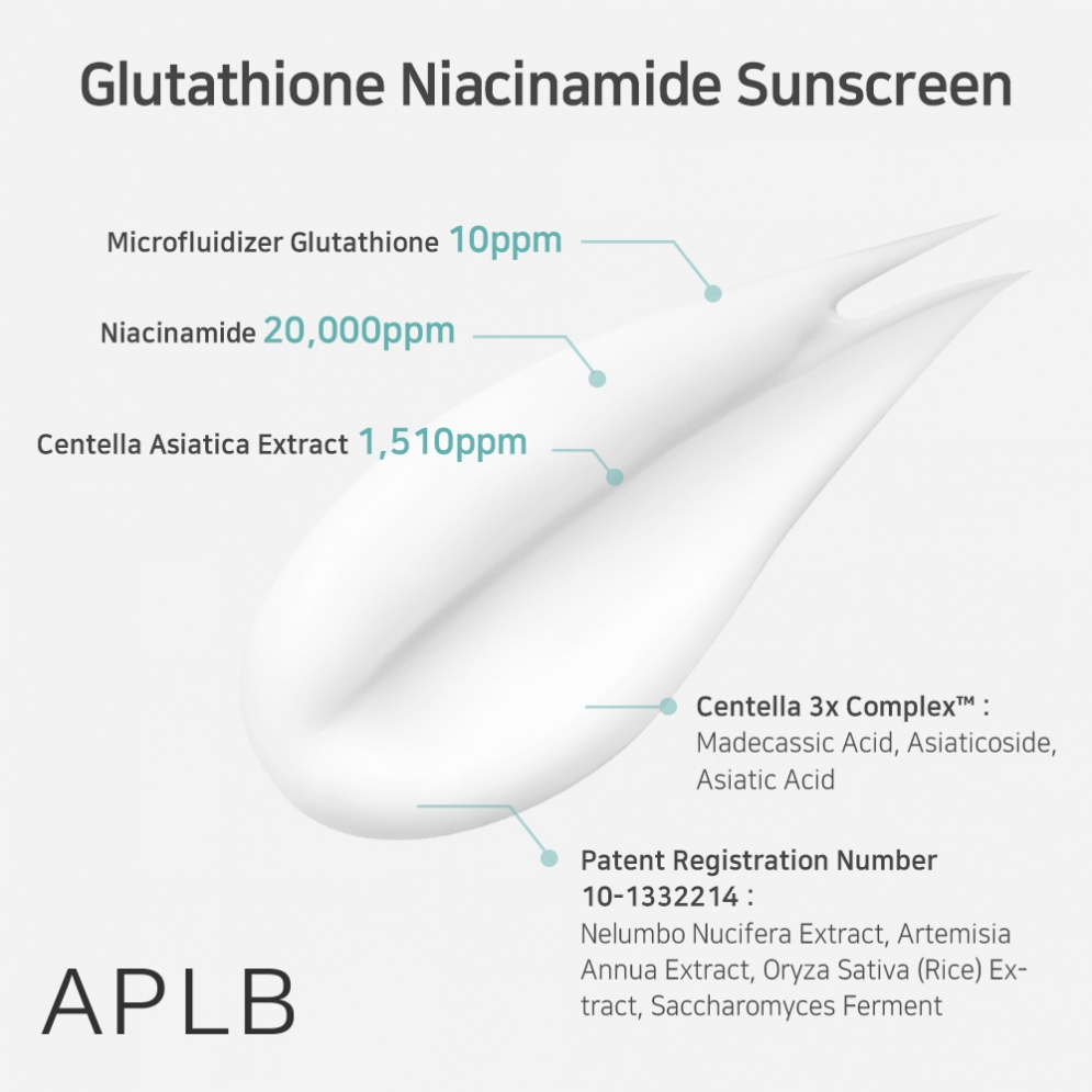 [APLB] Glutathione Niacinamide Sunscreen 40ml