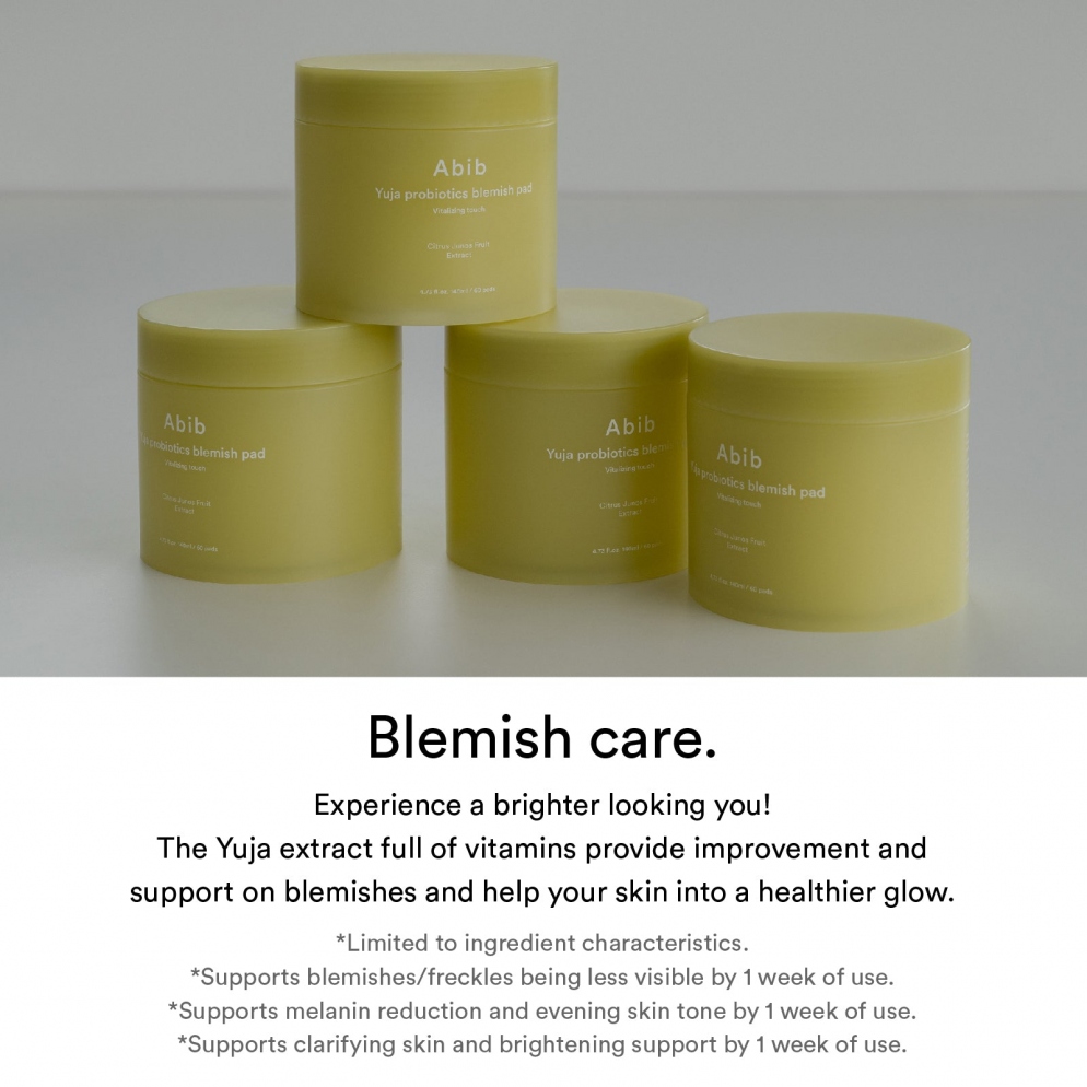 [Abib] Yuja Probiotics Blemish Pad Vitalizing Touch (60 pads)