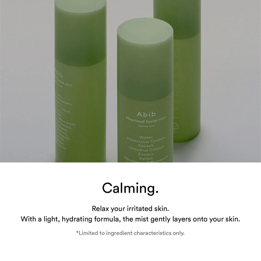 [Abib] Heartleaf Facial Mist Calming Spray 150ml + refill 150ml