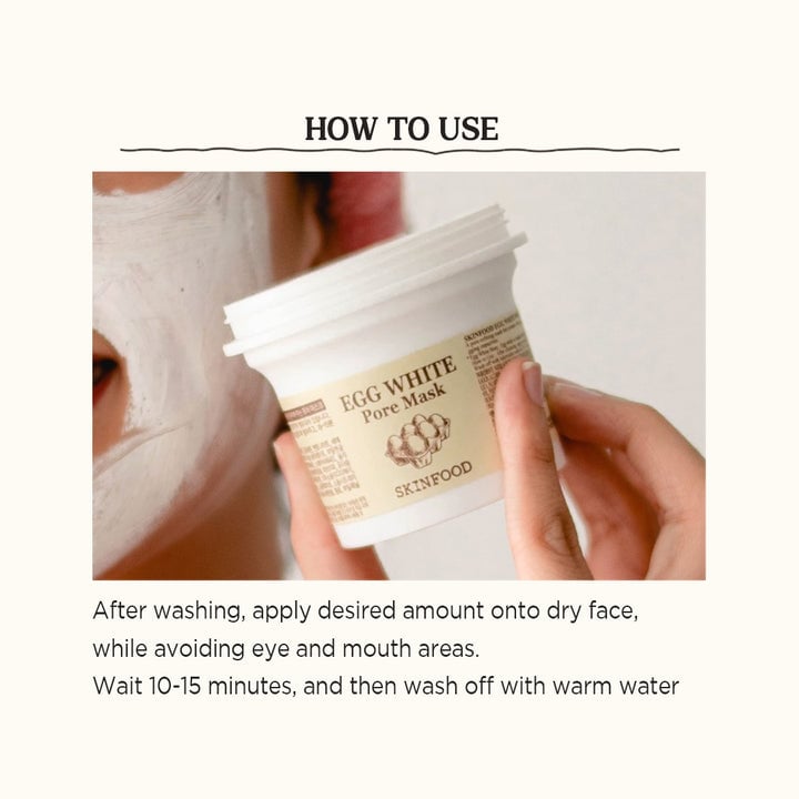 [Skinfood] Egg White Pore Mask Wash Off 120g