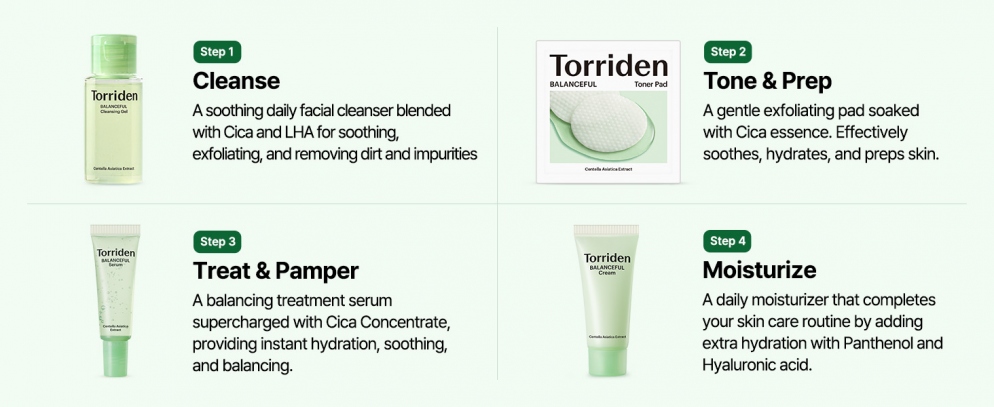 [Torriden] BALANCEFUL Skin Care Trial Kit