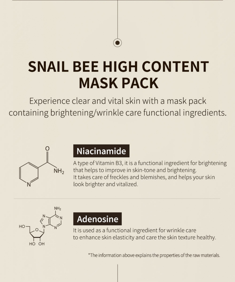 [Benton] Snail Bee High Content Mask Pack (1ea)