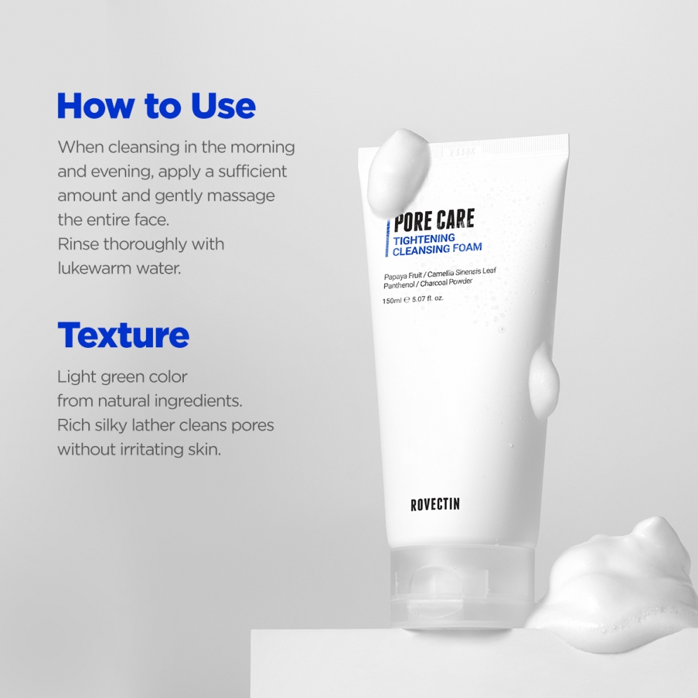[Rovectin] *renewal* Clean Green Papaya Pore Cleansing Foam 150ml