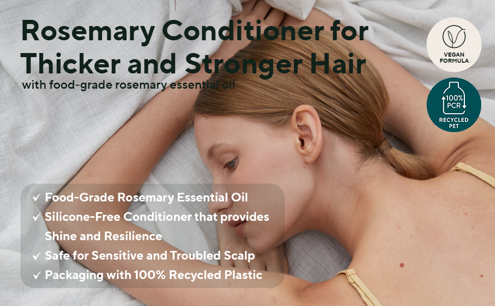 [Aromatica] Rosemary hair thickening treatment conditioner 400ml