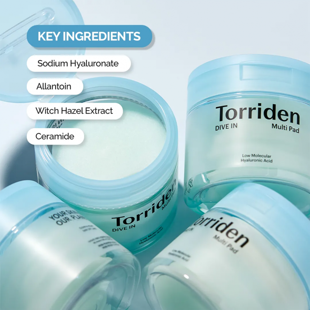 [Torriden] DIVE-IN Low Molecule Hyaluronic acid  Multi Pad (80ea)