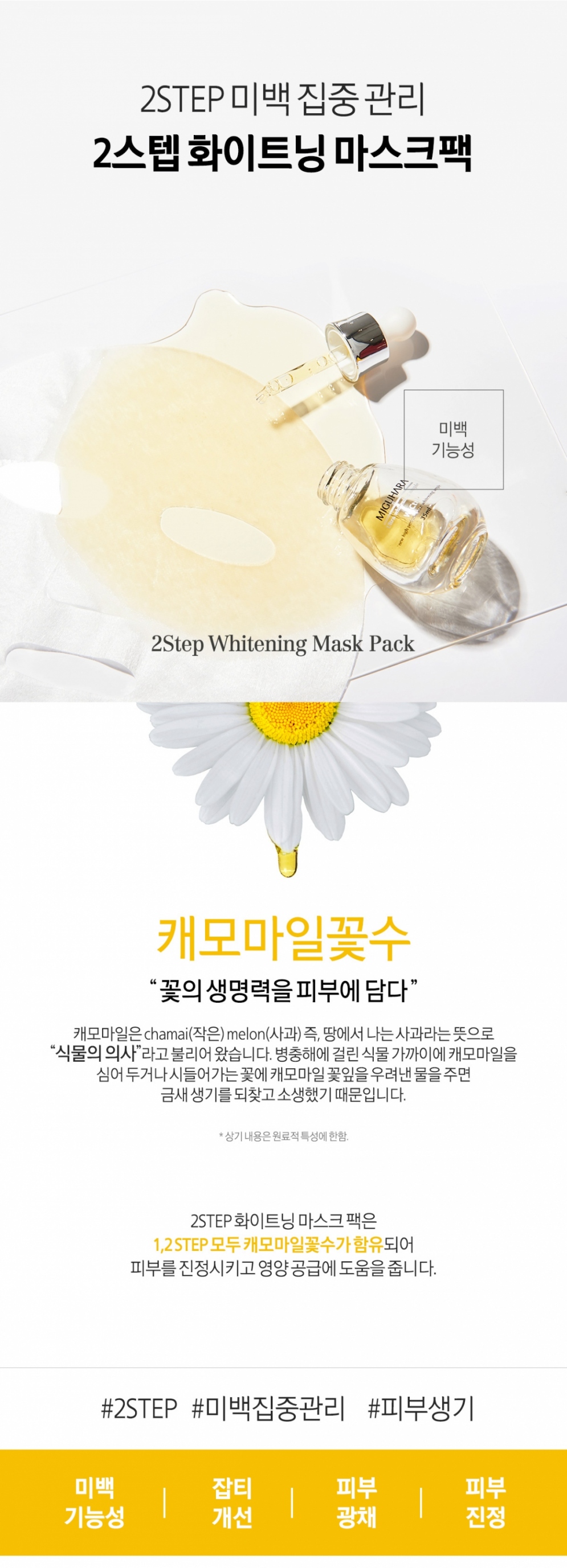 [MIGUHARA]   2 Step Whitening Mask Pack (1ea)