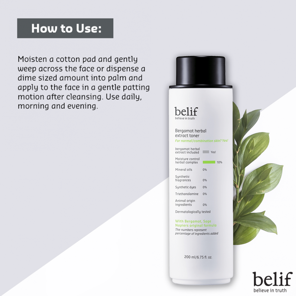 [belif] Bergamot Herbal Extract Toner 200ml