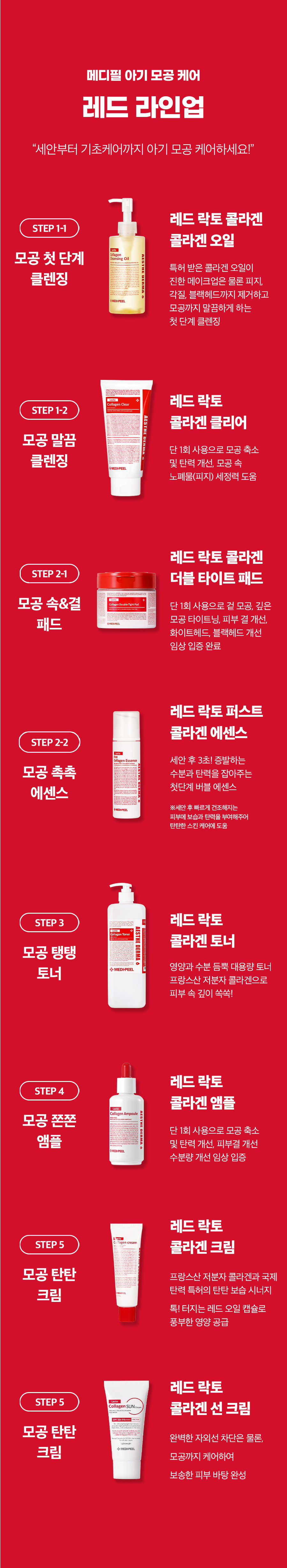 [MEDIPEEL] Red Lacto Collagen Ampoule 70ml