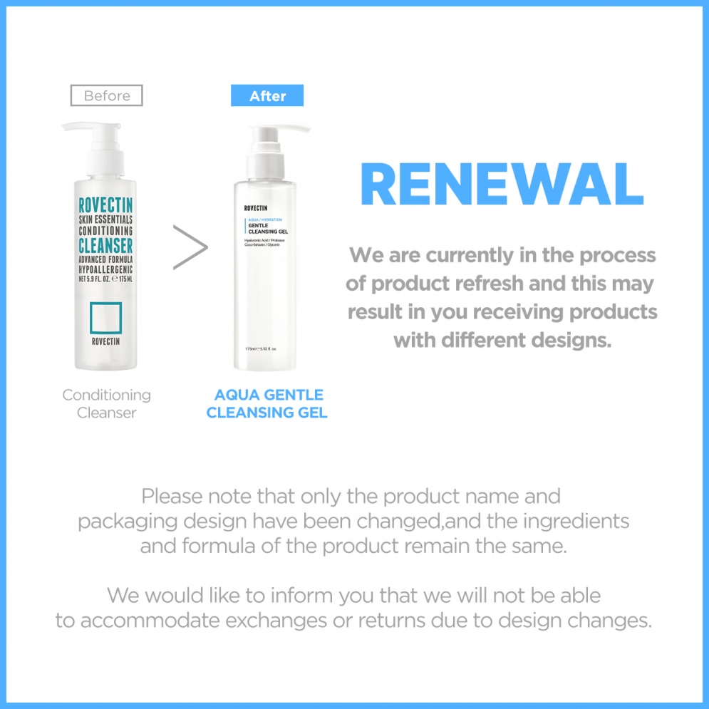 [Rovectin] *renewal* Aqua Gentle Cleansing Gel 175ml