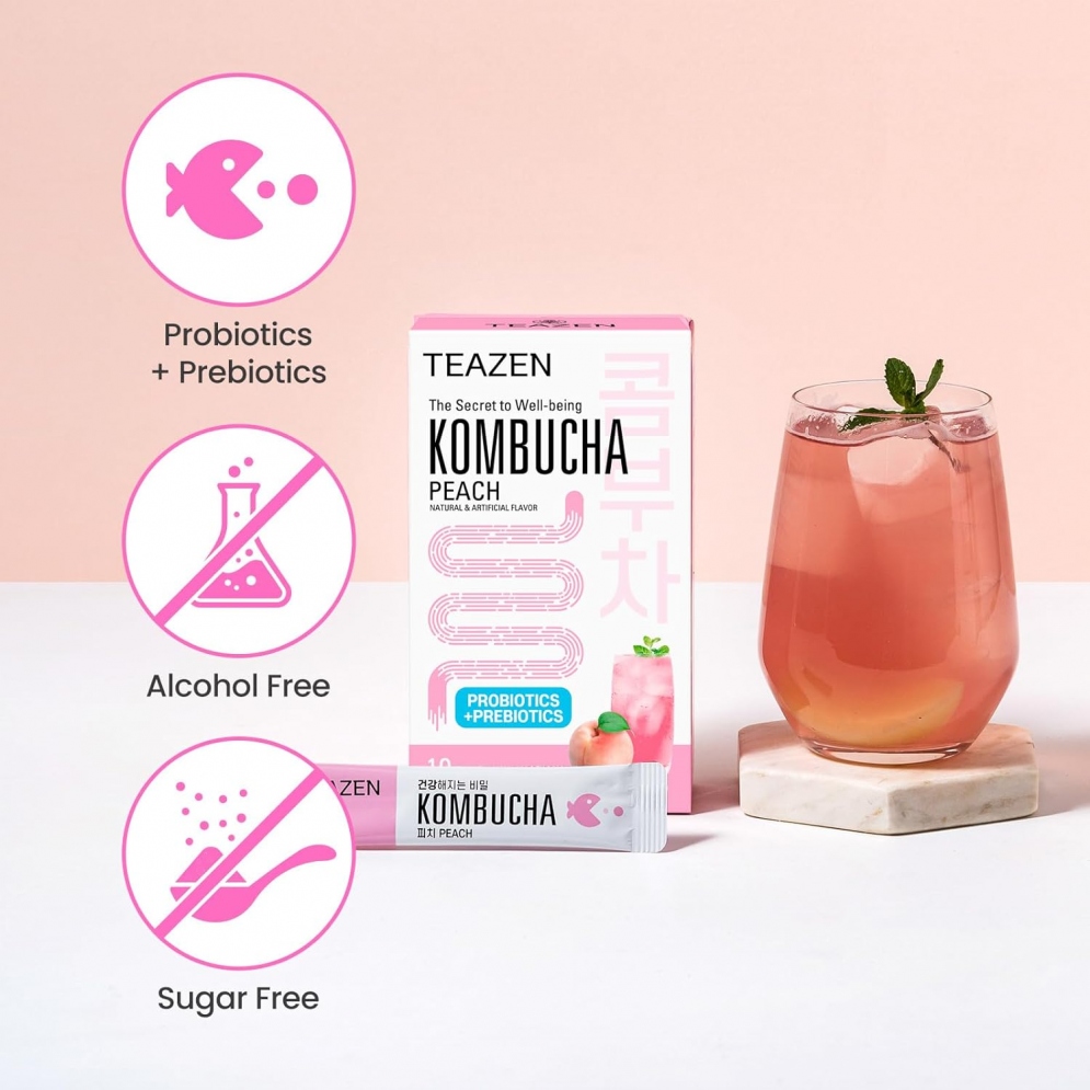 [TEAZEN] Kombucha (Peach)(10 sticks)