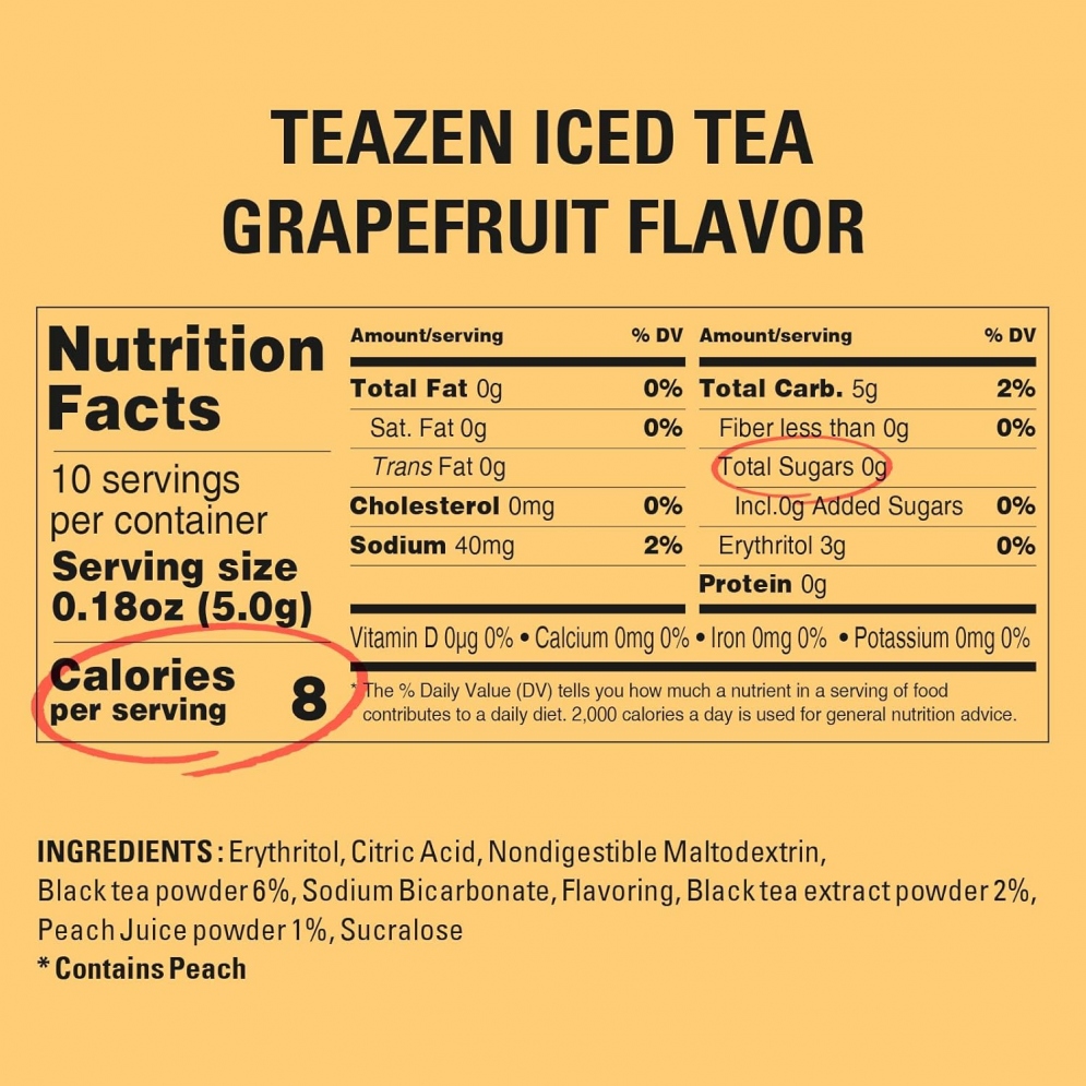 [Teazen] Iced Tea Grapefruit  (10ea)