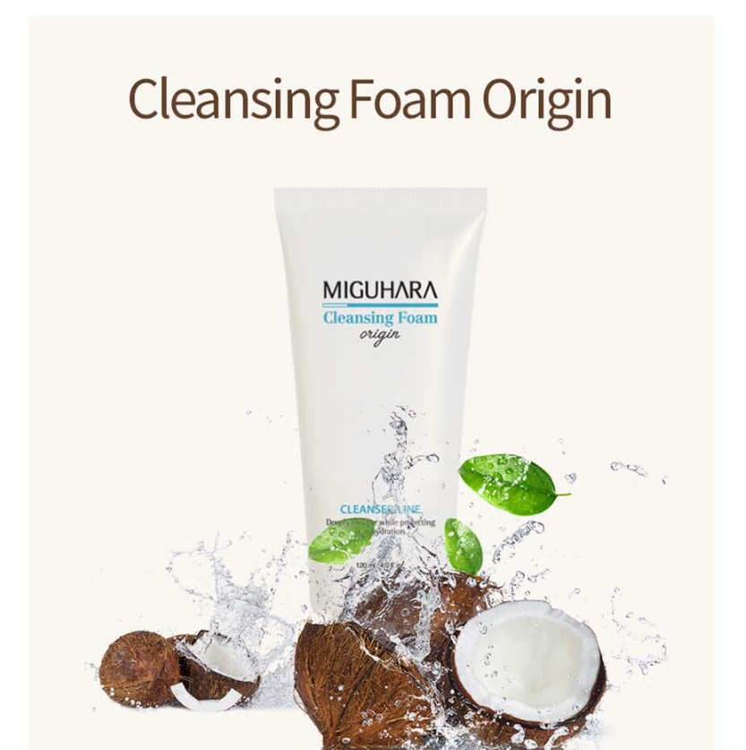 [MIGUHARA] *renewal* Cleansing Foam Origin 120ml